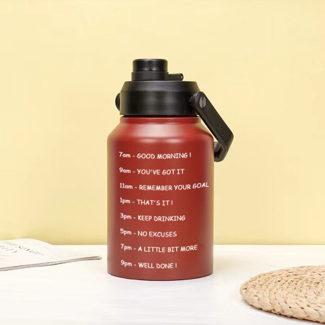 2.2-Liter Water Bottle with Stainless Steel Lid